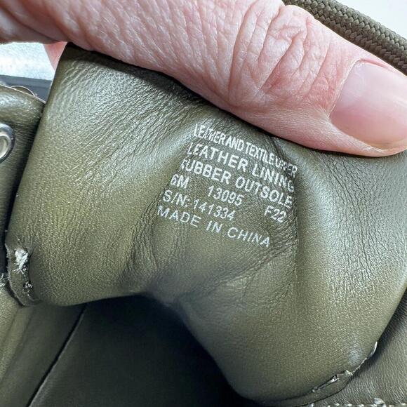 Tory Burch boots womens 6 green adventure lace up outdoor hiking designer luxury - Picture 4 of 10